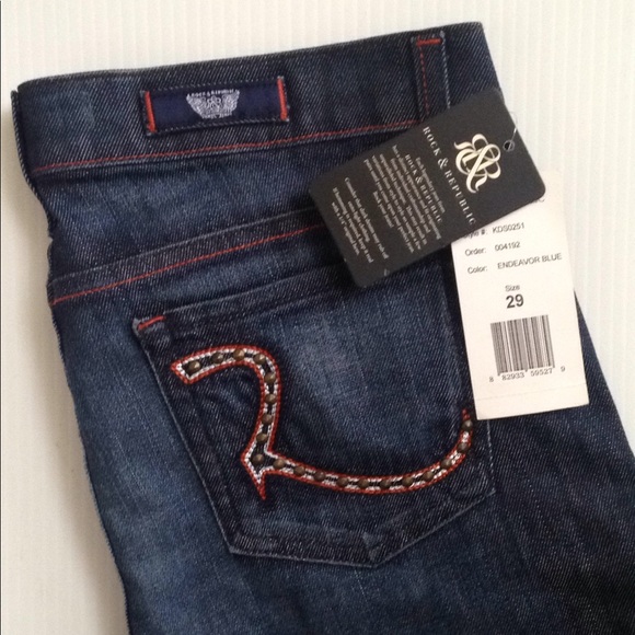 Women's Rock & Republic Blue Jeans, Size 29 - Picture 2 of 4
